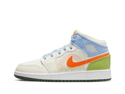 Fake Nike Jordan 1 Mid Stitch Sail
